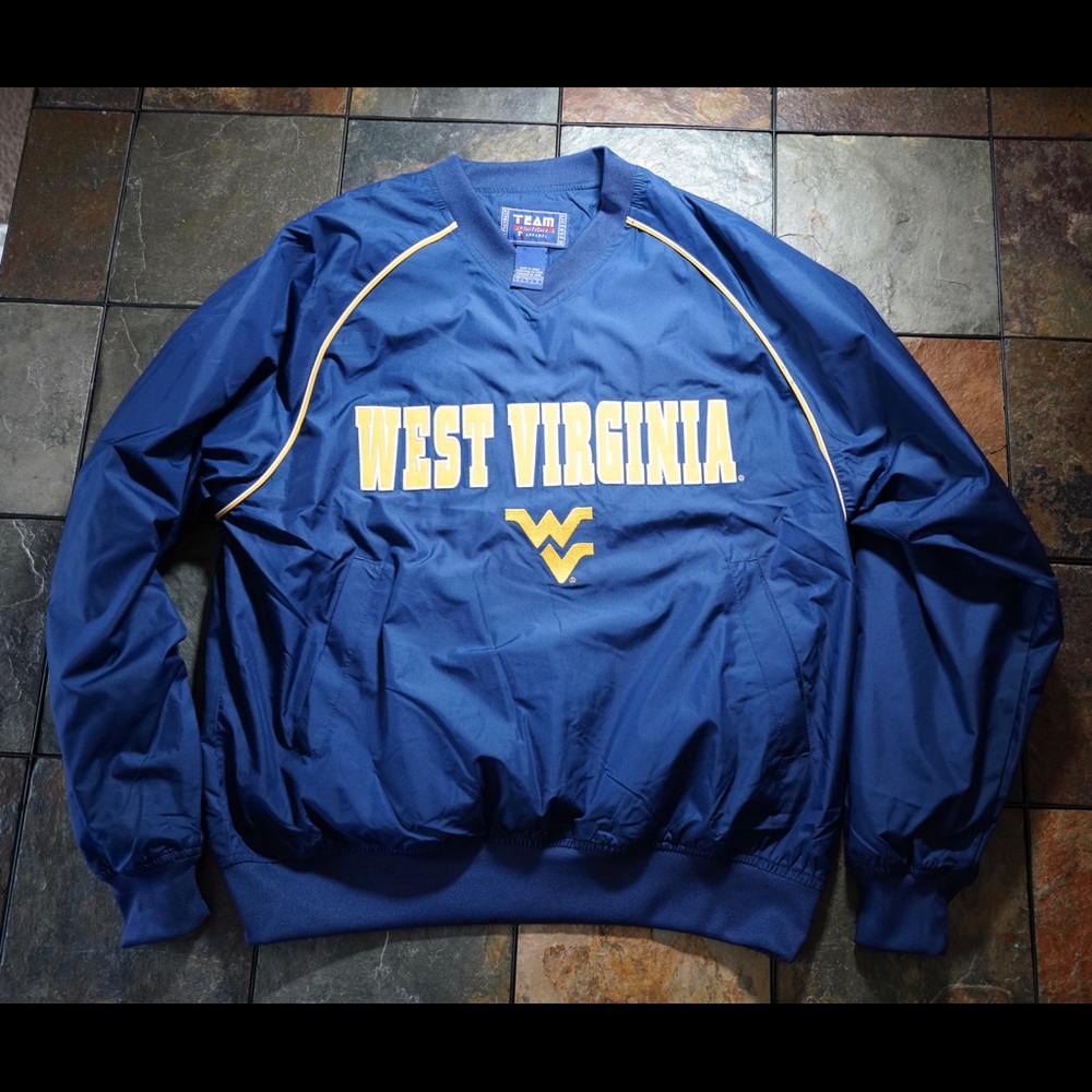 West Virginia Mountaineers Blue Windbreaker Jacket